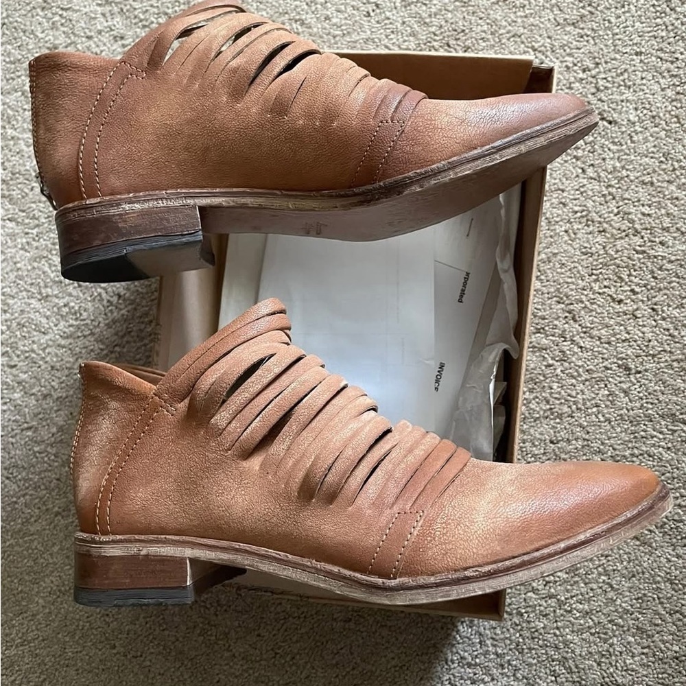 FREE PEOPLE WOMENS LOST VALLEY STRAPPY ANKLE BOOT SIZE 36